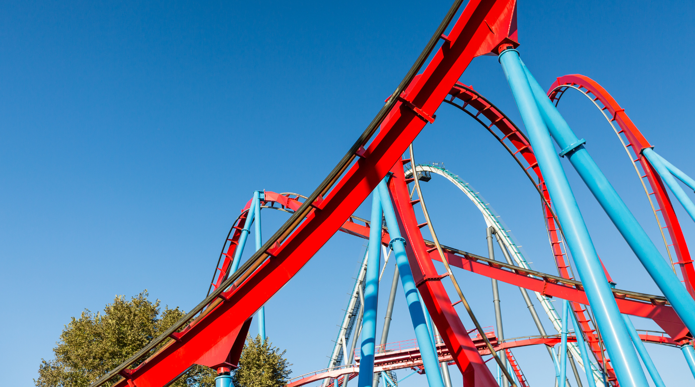 theme park rollercoaster